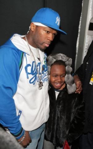 Sabrina Jackson’s son, 50 Cent, with her grandson, Marquise Jackson.